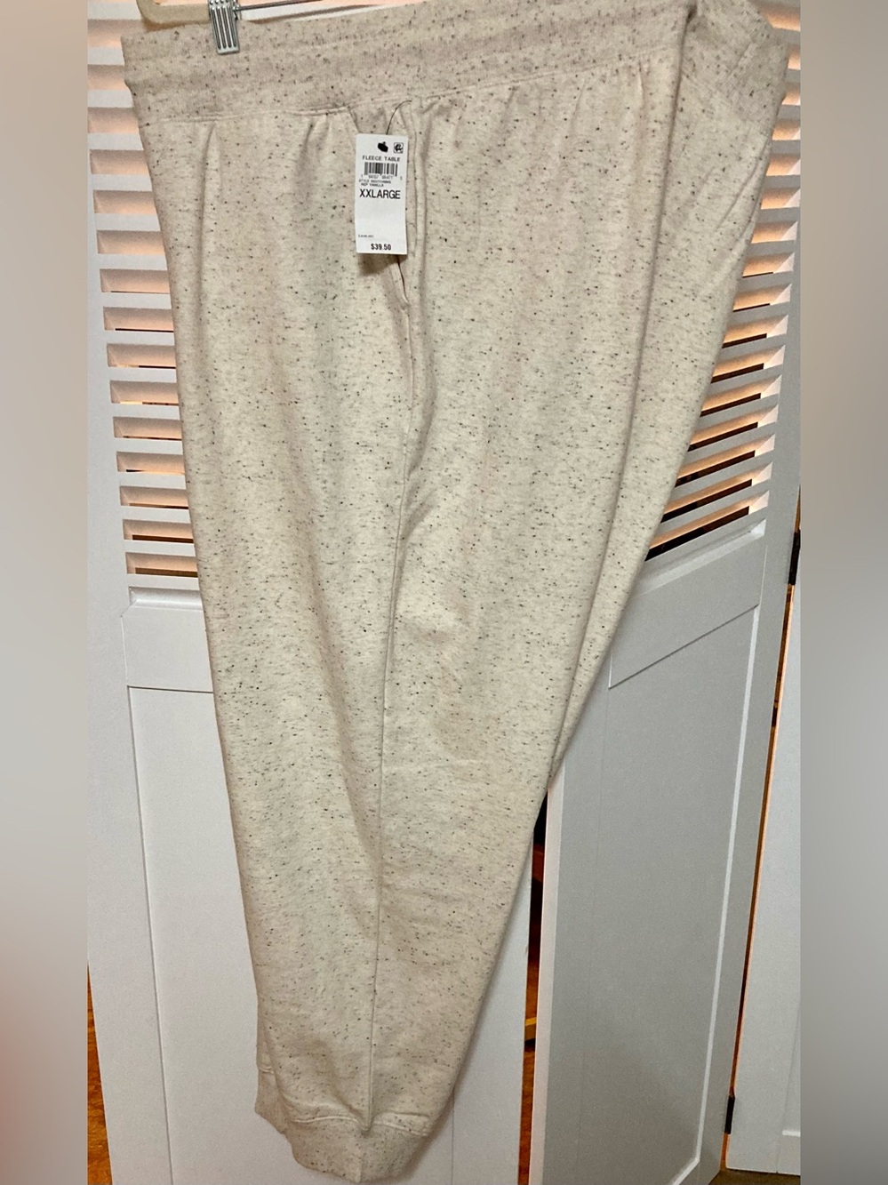 Ideology Speckled Cream Drawstring Joggers - Picture 7 of 9